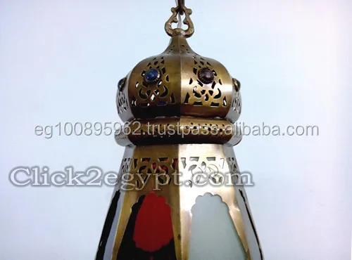 BR358 Modern Crystal Chandelier Vintage Reproduction Octagonal Moroccan/Egyptian Art Hanging Lamp Hotel Restaurant Metal