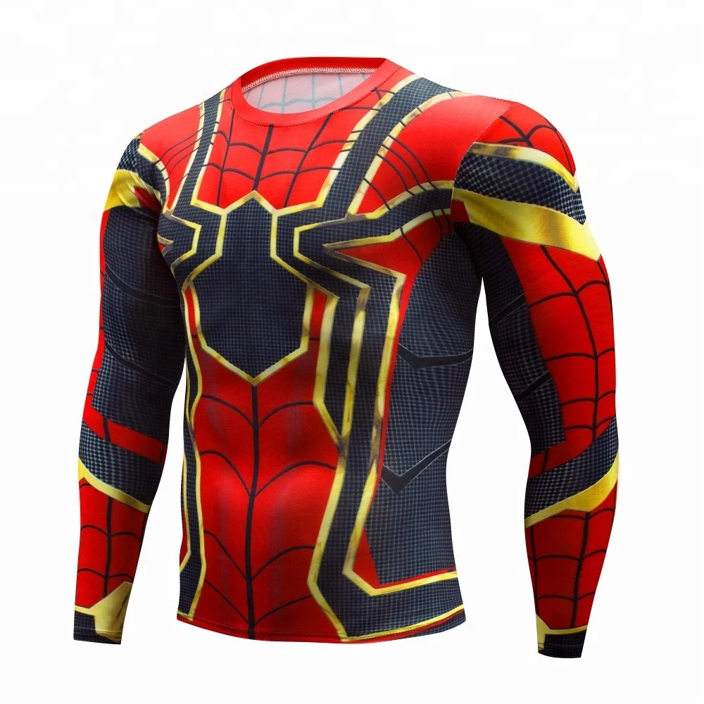 fight wear Shirt Full Sleeves 3D Print fighting rash guard clothes