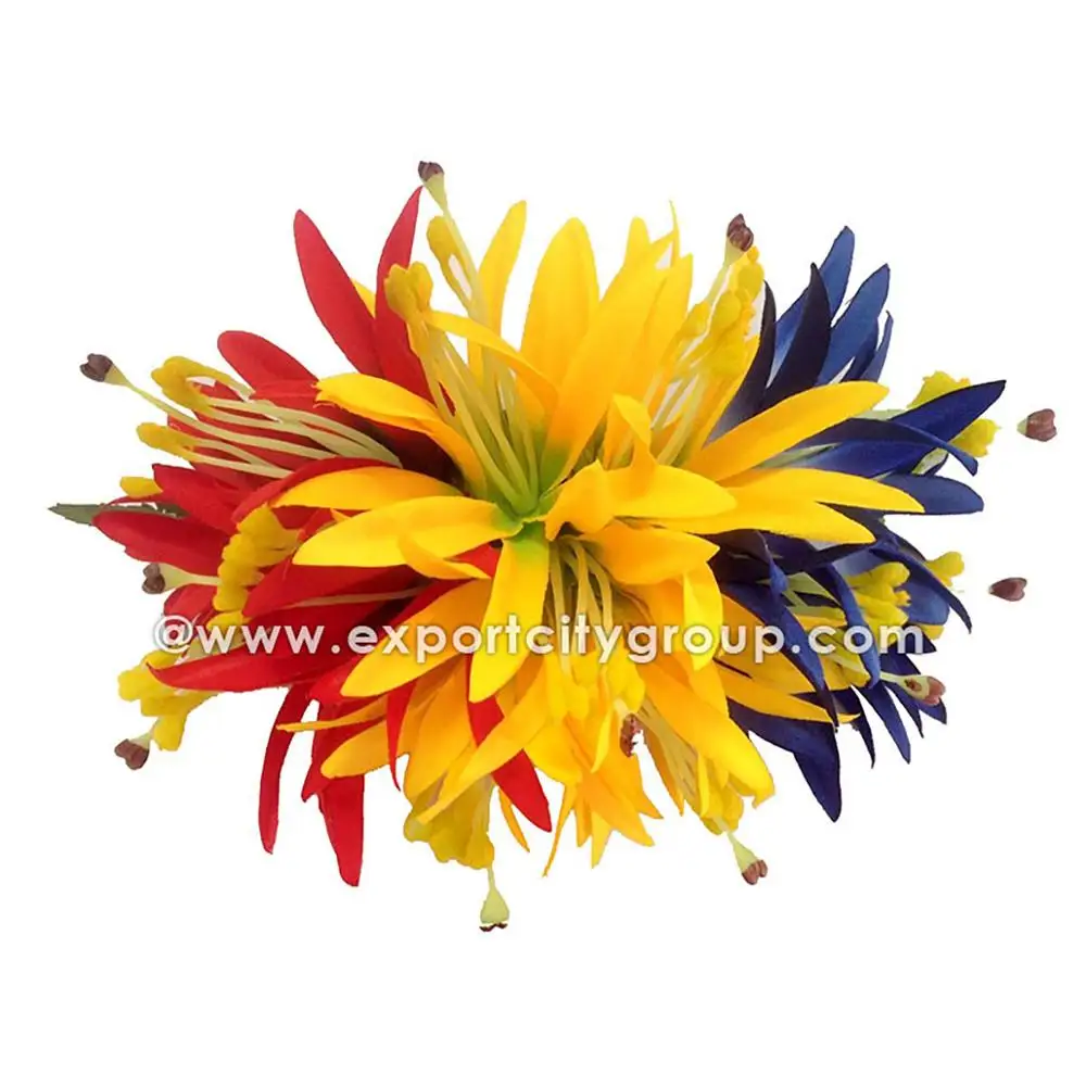 Гавайская Мода свадебный паук Лилия тканевый цветок 3 оттенка заколка для волос