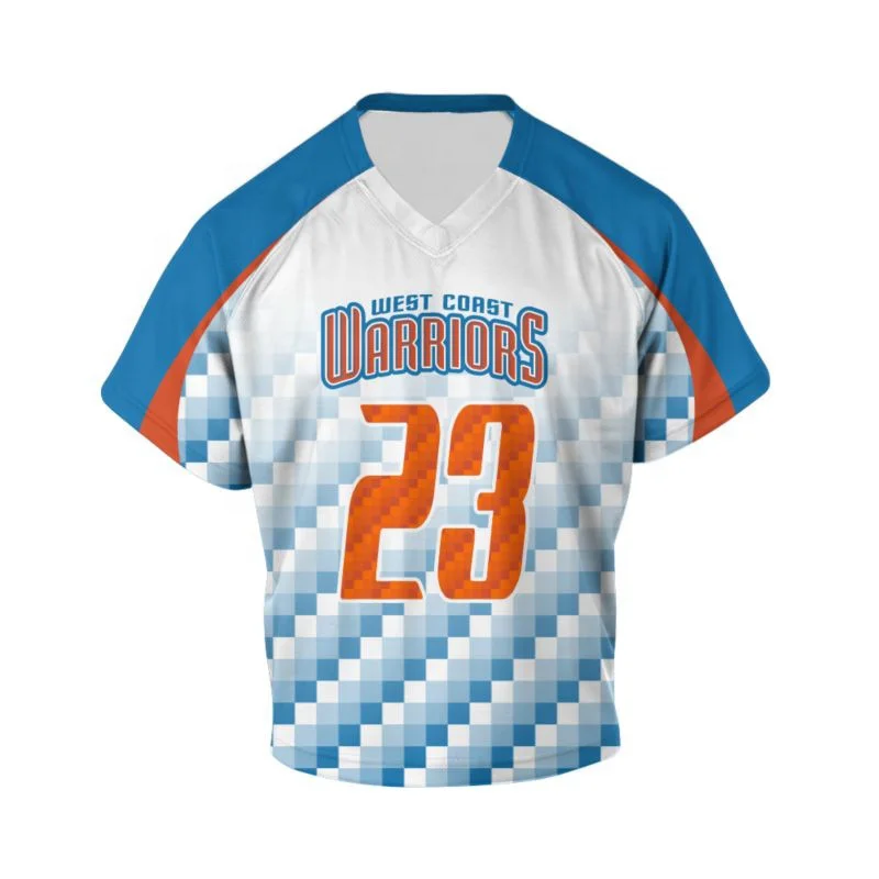 College sublimation custom box lacrosse jersey uniforms