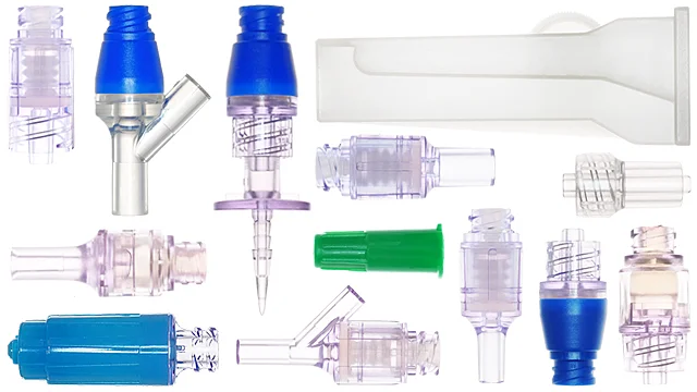 Chi Feng Medical Different Sizes and Color IV Cannula with  Needle Free Injection