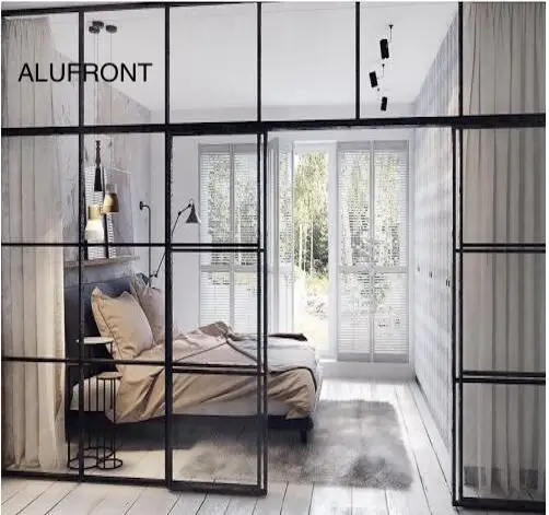 Тонкое алюминиевое окно/двери с узкой рамкой Slimline тонкий алюминиевый профиль шарнирное поворотное окно