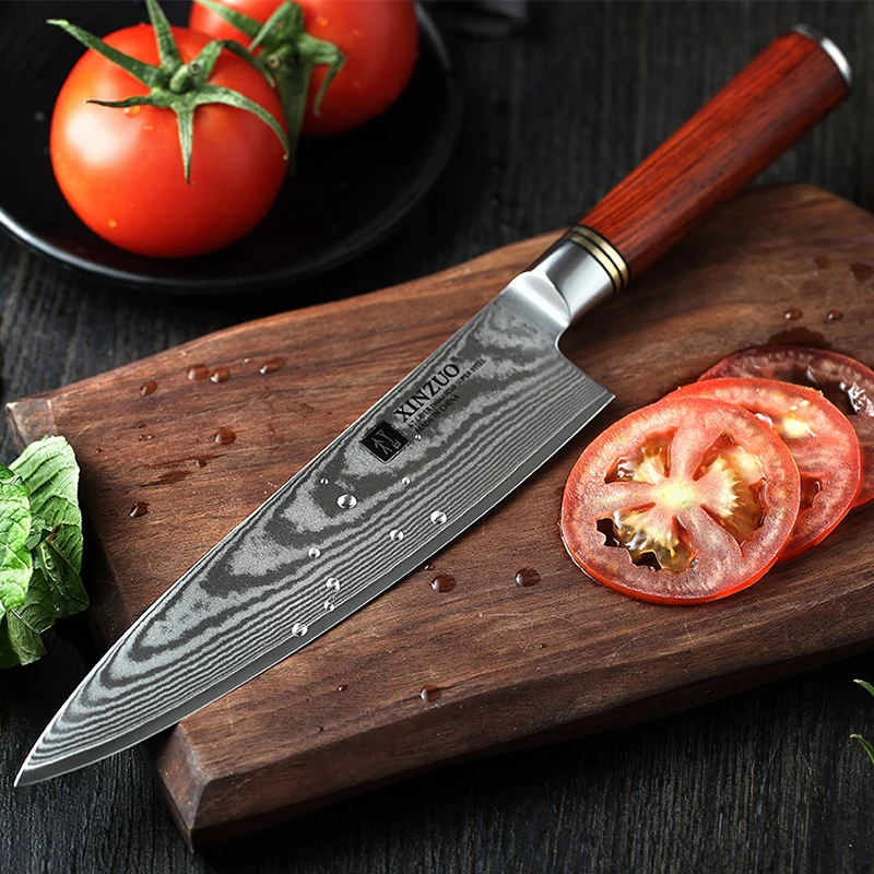 Professional handmade 8 Inch Japanese  Damascus Steel Kitchen Chef Knife