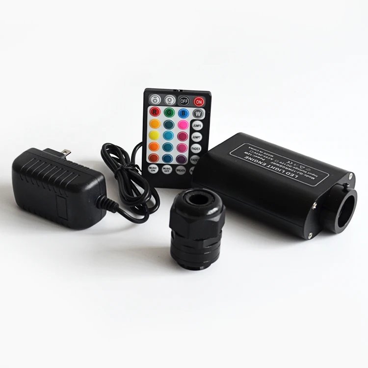 
12W Starlight atmosphere fiber optic light kit with music rhythm control for modified car 