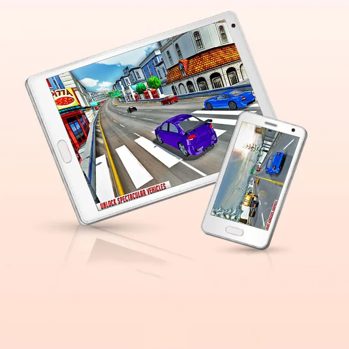 Award winning car racing game app development services in India - ProtoLabz eServices