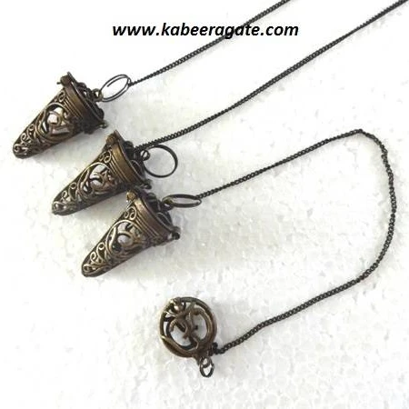 Wholesale Antique Brass Om Pendulum Feng Shui Style Metal Model with Casting Technique Copper Material