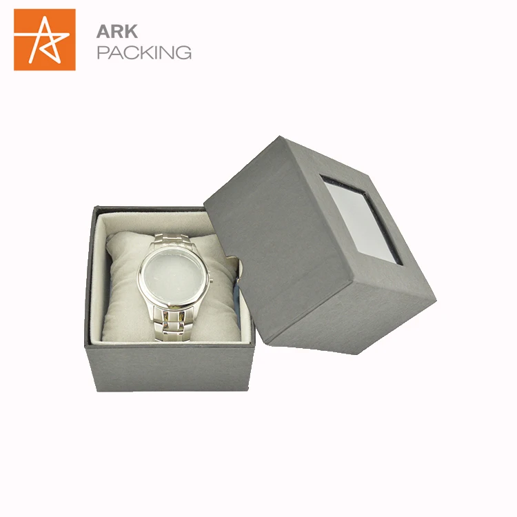 Watch Box Luxury Custom Logo  Custom logo  Packing Black  Watch Box Drawer Packaging With Pillow Tray