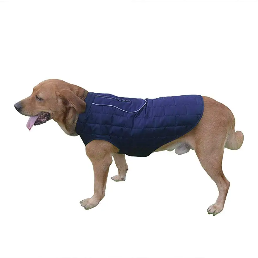 Dogs Waterproof Clothes Lightweight Rain Jacket Poncho with Strip Reflective