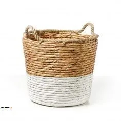 Latest Collection Hand-Weaving Water Hyacinth Storage Basket Cheap Products for Daily Use Boxed Packing for Bulk Buying
