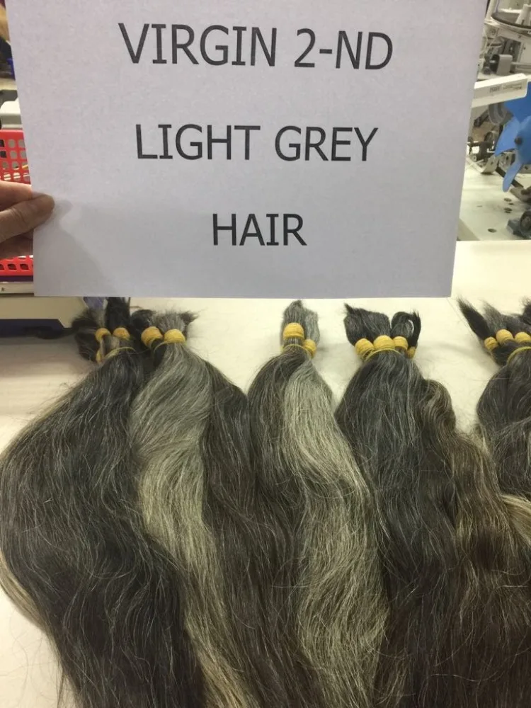  Оптовая цена вьетнамские Заводские серые волосы