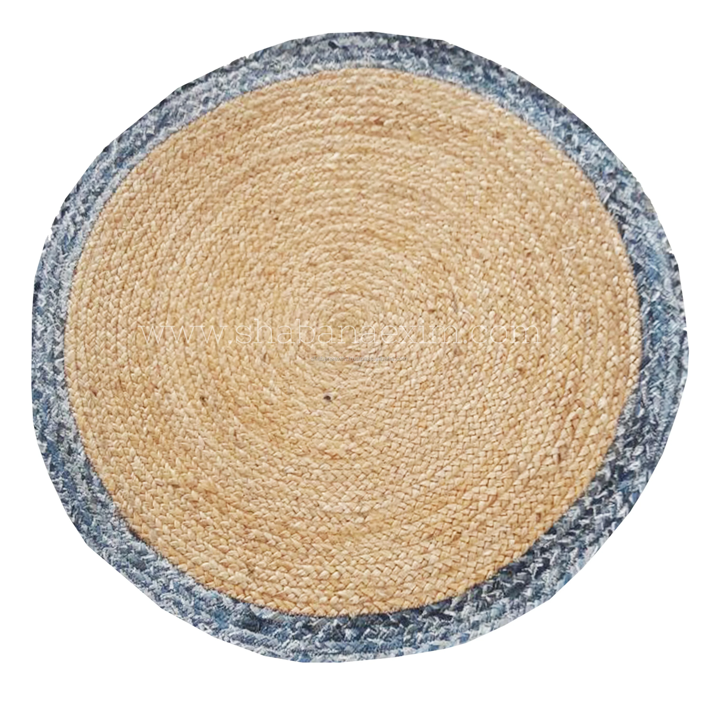 Indian Supplier High Quality Hand Braided Jute Carpet Hot Sale Handmade Prayer Jute Floor Rug Area Rug