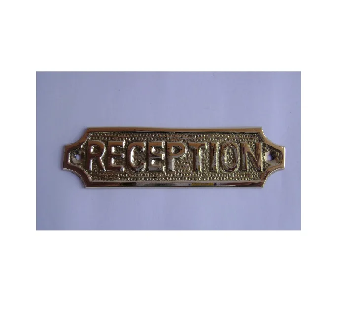 
Metal name plate 