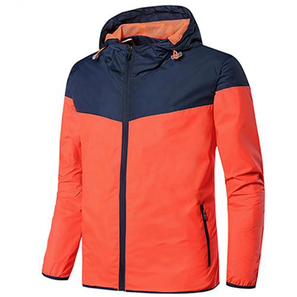 
NEW MEN SPRING AUTUMN HOODED MEN`S FASHION THIN WINDBREAKER MEN OUTWEAR BRAND CLOTHING 