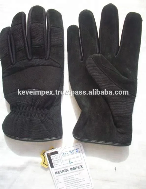 Premium quality custom logo Genuine leather motorbike winter gloves UK