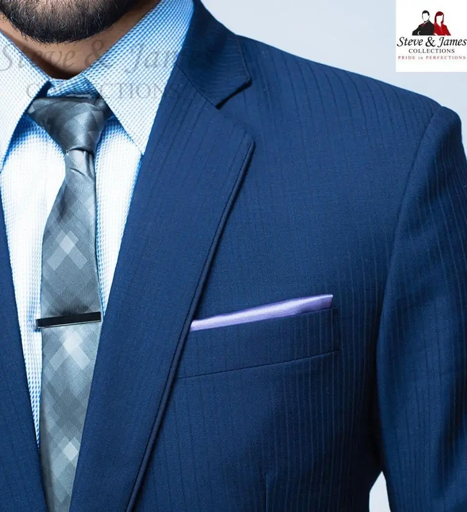 
Best Seller Trendy 100% Woolen Anti wrinkle Business Men Suits from Steve & James 