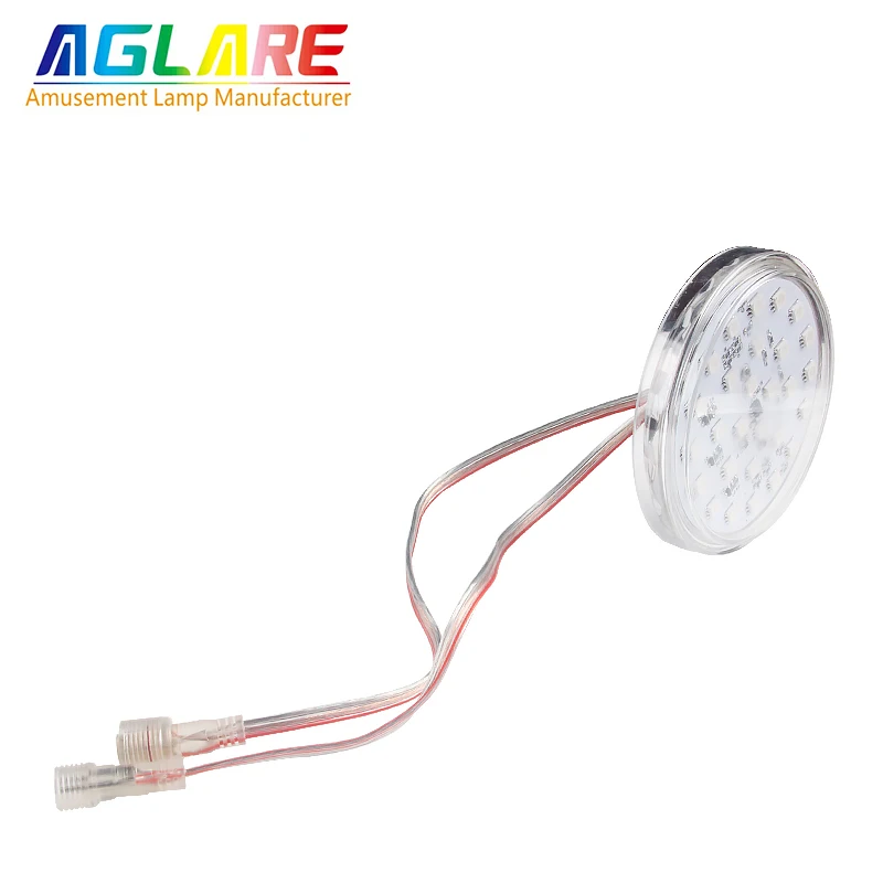 DC24V Pre-programmed 5050smd Rgb Tubo Pixel Led Outdoor Chameleon Lunapark Lighting Fixtures