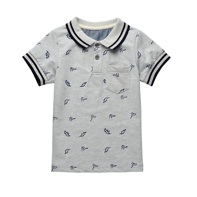 OEM custom boys school uniform design kid clothing polo t shirt