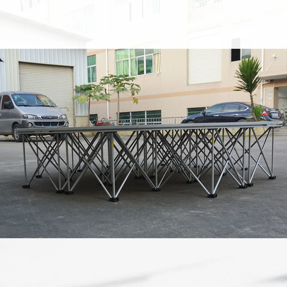 With adjustable let aluminum assemble stage for event