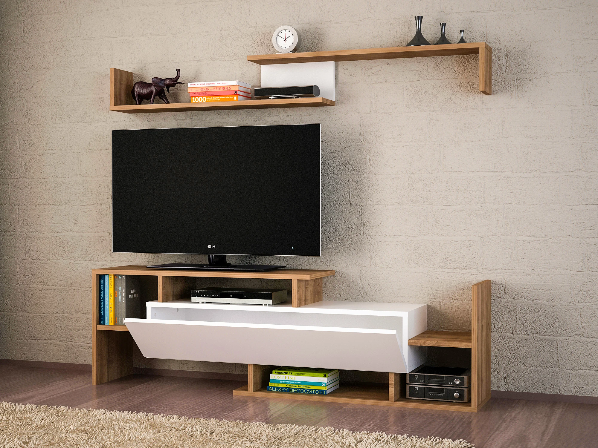 Dream Tv Unit белый орех