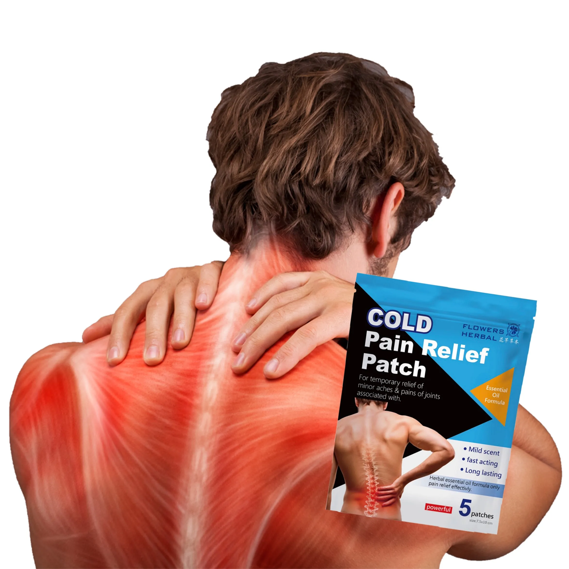 Custom back herbal enstrual heat pain relief patch