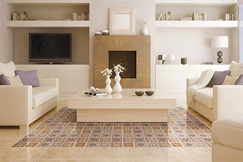 100x100mm  colorful decorative hand painted antique pattern floor tile  wall tiles ceramic art tile