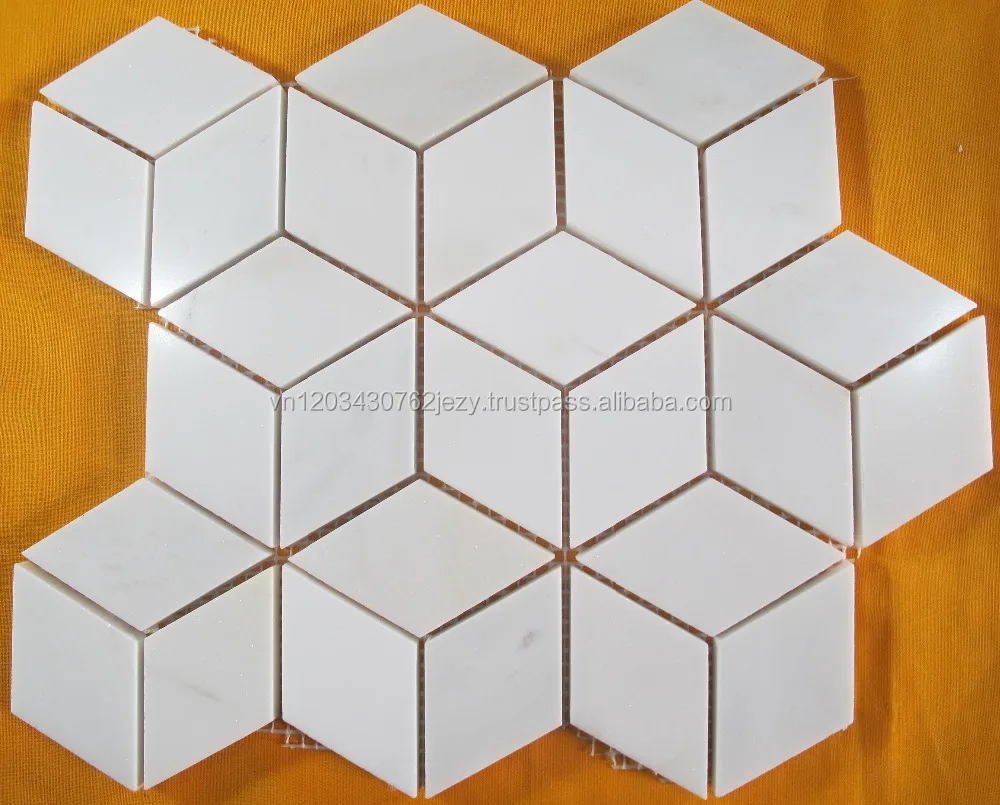 HOT SALES FOR MILKY WHITE MARBLE MOSAIC TILE