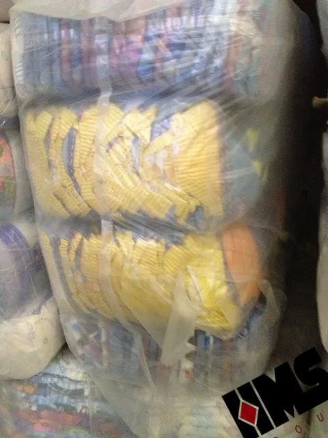 Baby Diapers in bales
