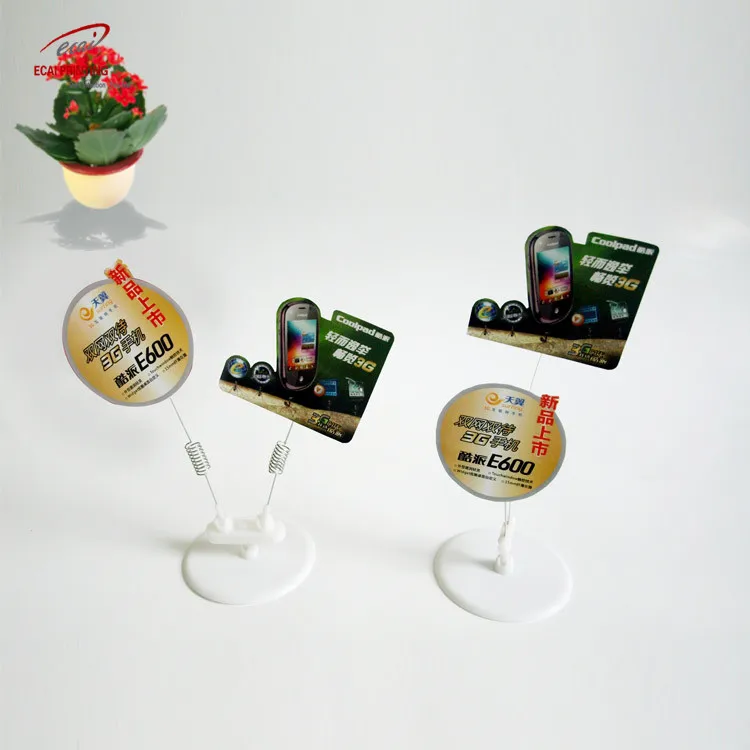 Customized Printed PVC Display Shelf Wobblers for Promotion