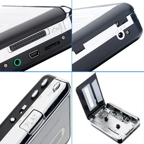 CP022 Classic Cassette Tape to MP3 CD PC converter via USB, Portable USB Cassette Tape Player Captures MP3 Audio Music