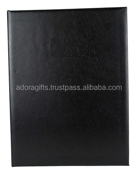 PU leather restaurant menu cover /leather menu folder/Menu Holder