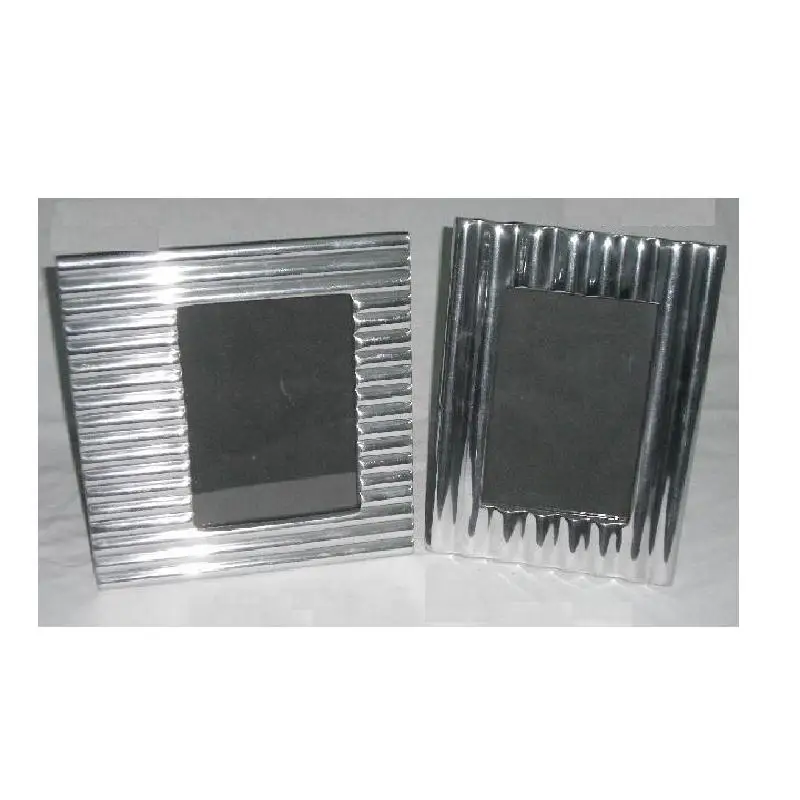 Picture Photo Frame, Cast Aluminum Photo Frame with Mirror Polish Home Decor Metal Photo Frame