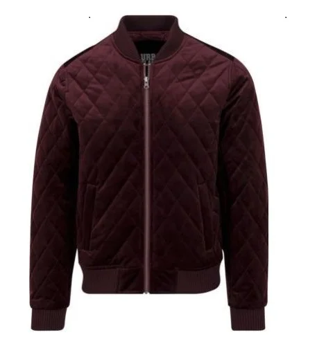 Velvet flight jacket/Diamond Quilt Velvet Jacket /Velvet Fashion Womens Soft Velvet Baseball Jacket