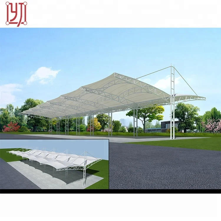 Competitive cell practical car parking steel canopy carport