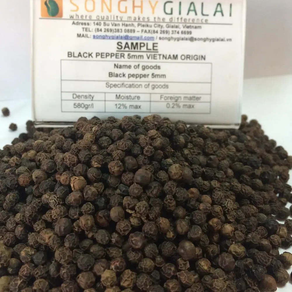 VIETNAM BLACK PEPPER BEST PRICE - BEST QUALITY  FROM FACTORY SONG HY GIA LAI CO., LTD