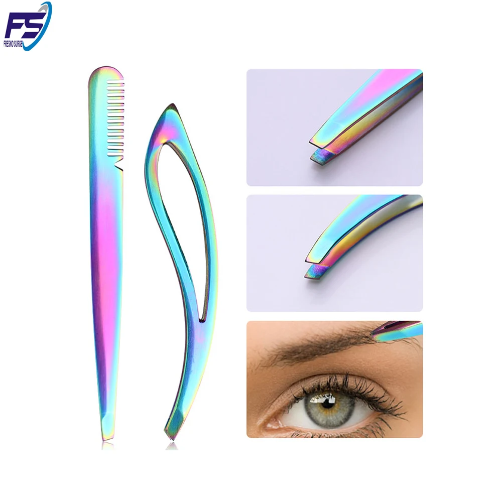 Wholesale Best Selling Volume Eyelash Tweezers High Quality Stainless Steel Custom Private Label Black Laah Tweezers Makeup Tool