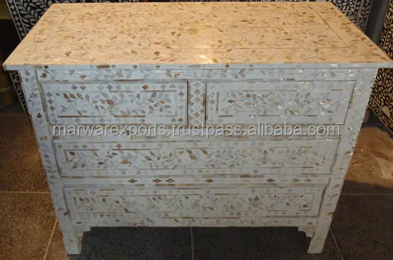 Mother Of Pearl Inlay Chest Of drawrer