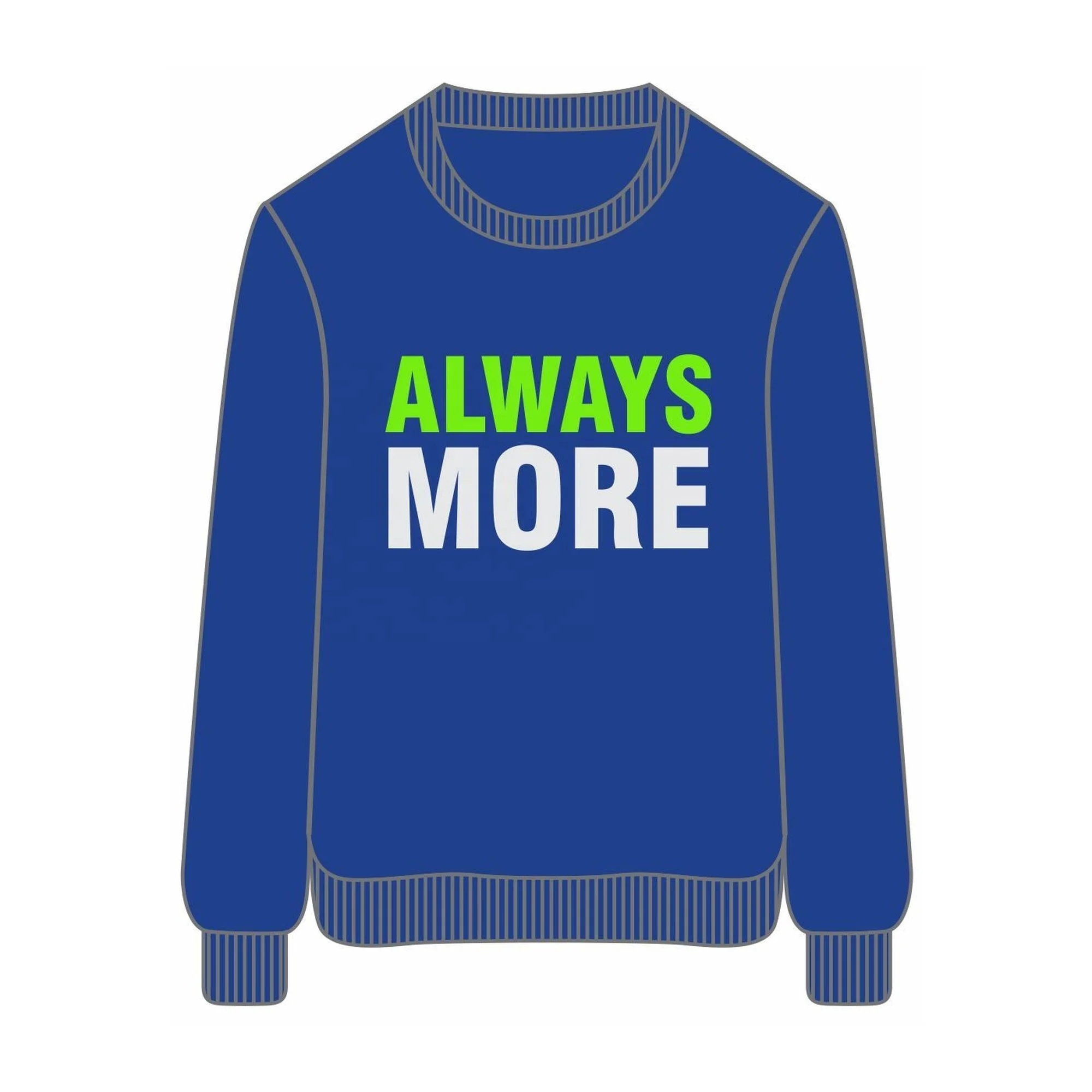 Always More Cotton Sweatshirts Gym Sweatshirt Sublimation Digital Print Sweatshirts 3d Print Hoodie without Hood