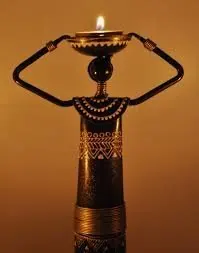 Paheli Craft Iron Musician Tribal Lady Doll Set of 4 Antique Rajasthani Unique Traditional Iron Handmade Handicraft item