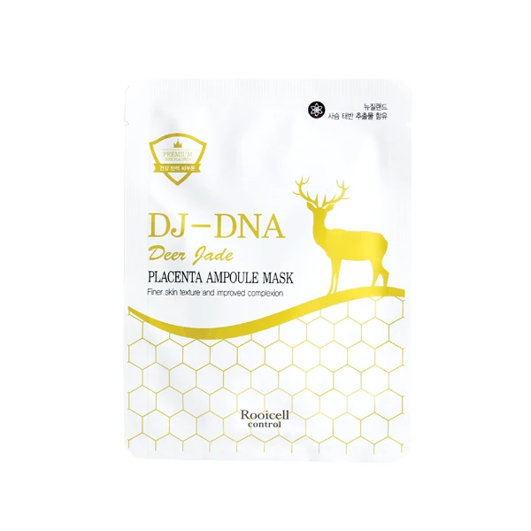 ISO22716 GMP Korean cosmetics high-quality placenta anti-aging facial mask sheet DJ DNA Deer Jade Placenta Ampoule Mask 25ml*5ea