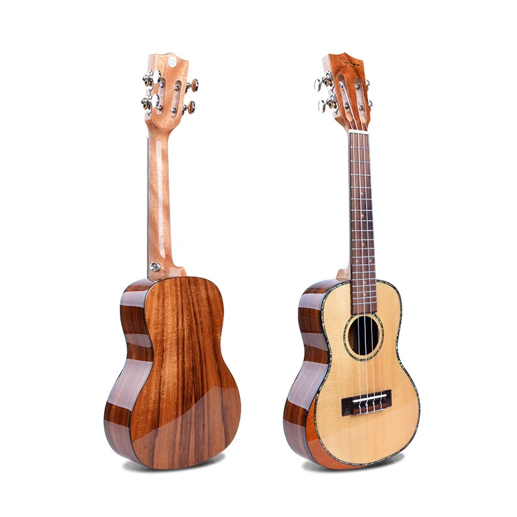 24inch Smiger Koa wood ukulele oem Concert ukulele armrest design