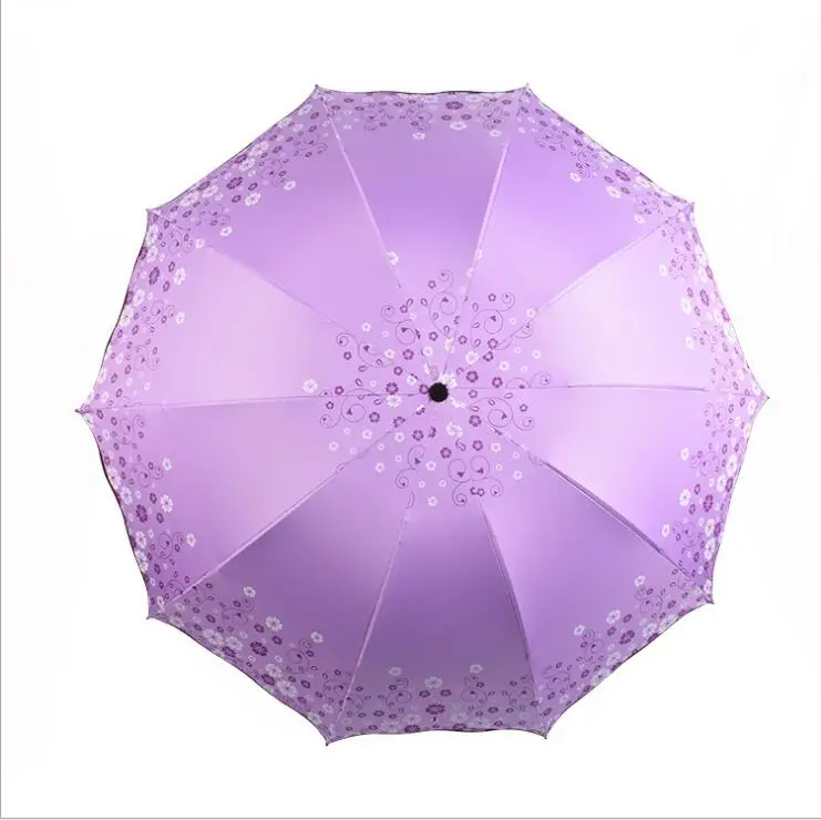 
Cheapest Best Quality Customize Logo Sun Folding Protection With Long Protection Umbrella 