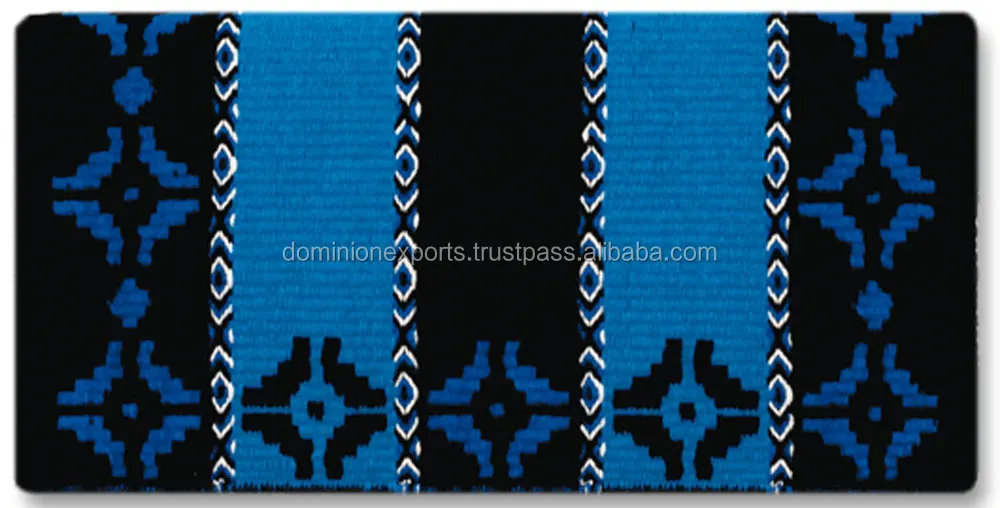 
Best Quality Hand woven New Zealand wool Blanket Navajo western Horse Saddle blanket 