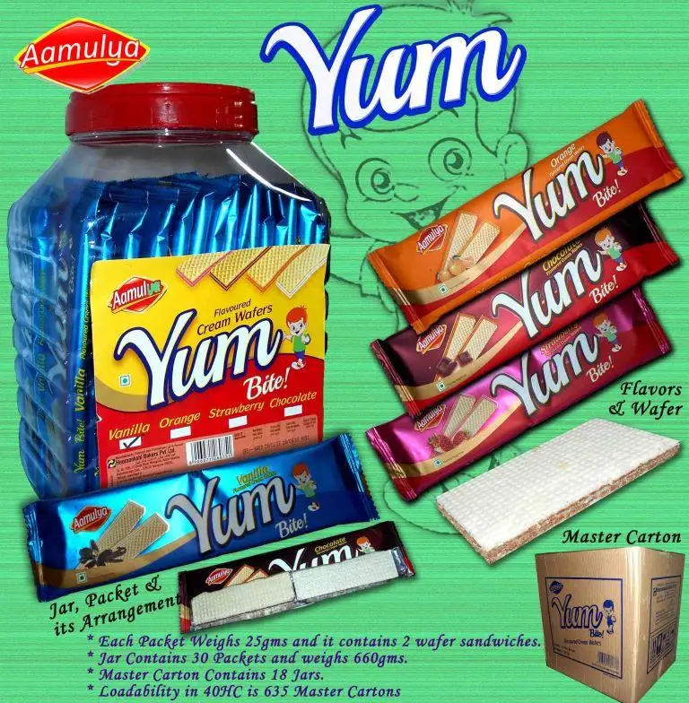 Yum Bite Cream Wafers