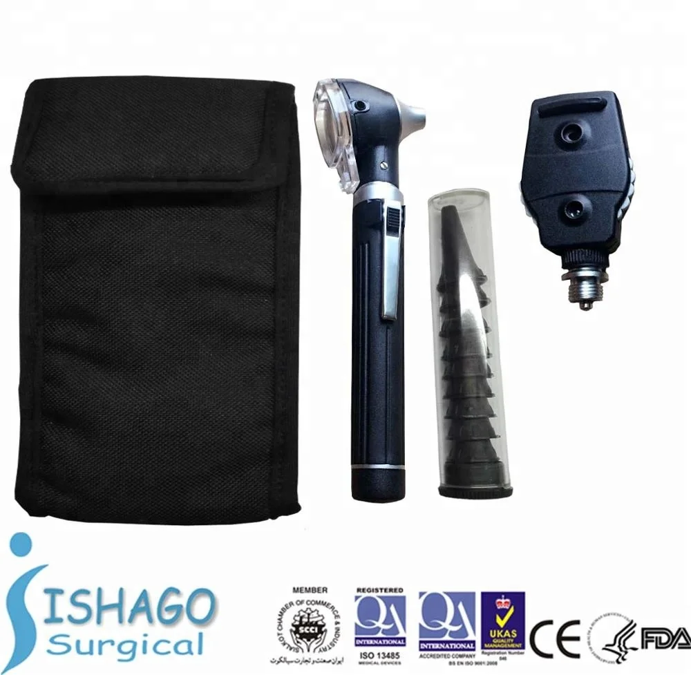 Fiber Optic Otoscope and Ophthalmoscope Set