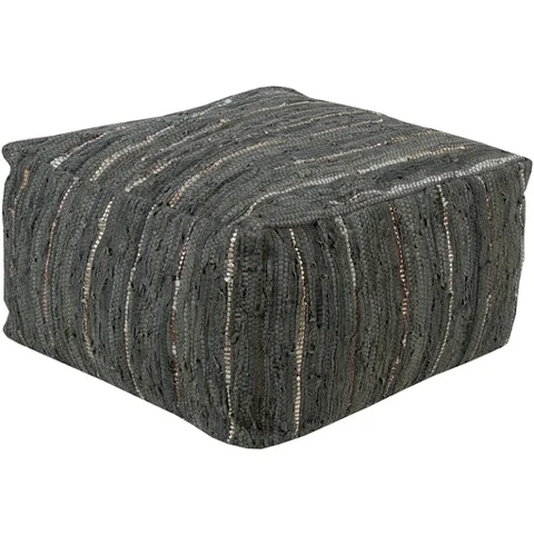 custom size decorative leather pouf ottoman