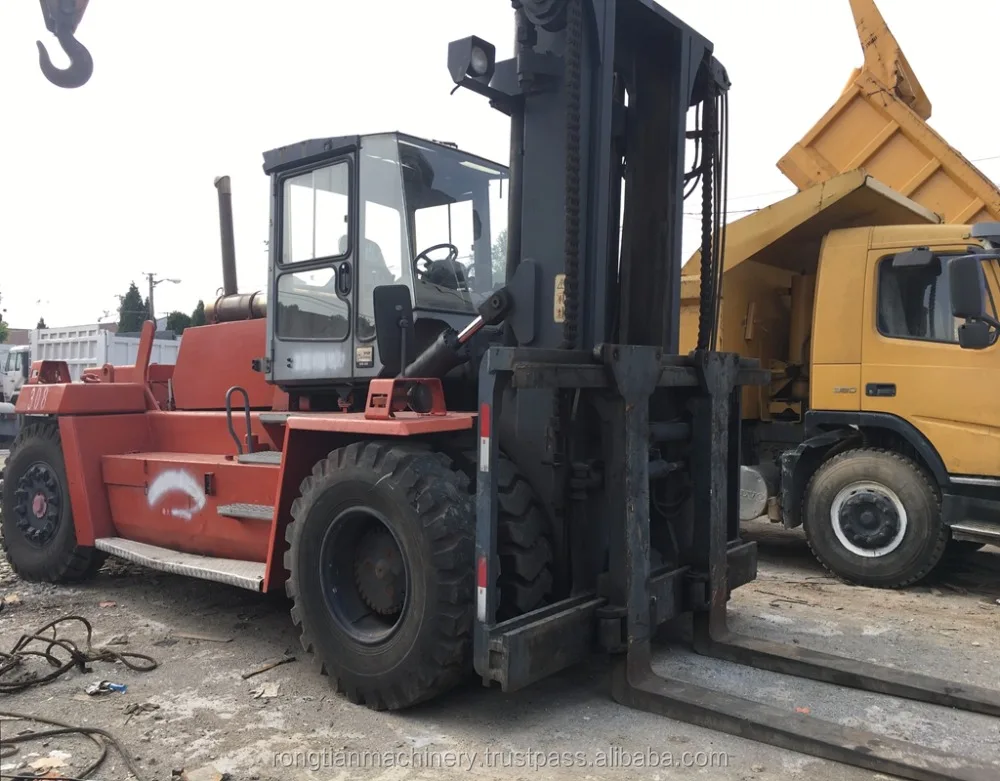 Running condition 25 ton load Sweden used kalmar DCD250 forklift for sale in Shanghai site