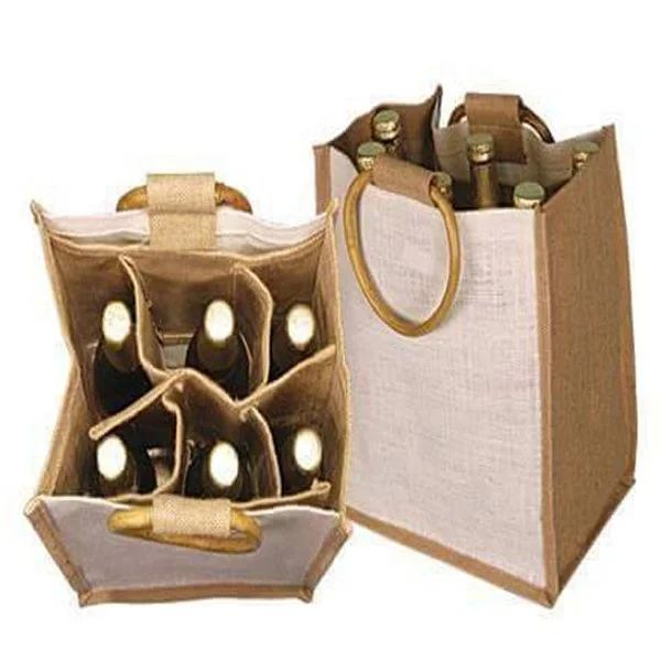 Jute Wine bag with Window
