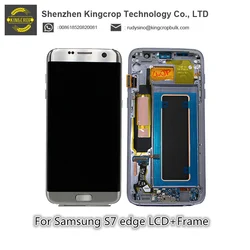 Mobile Phone LCD Display For Samsung Galaxy S7 edge LCD Touch Screen With Frame Assembly