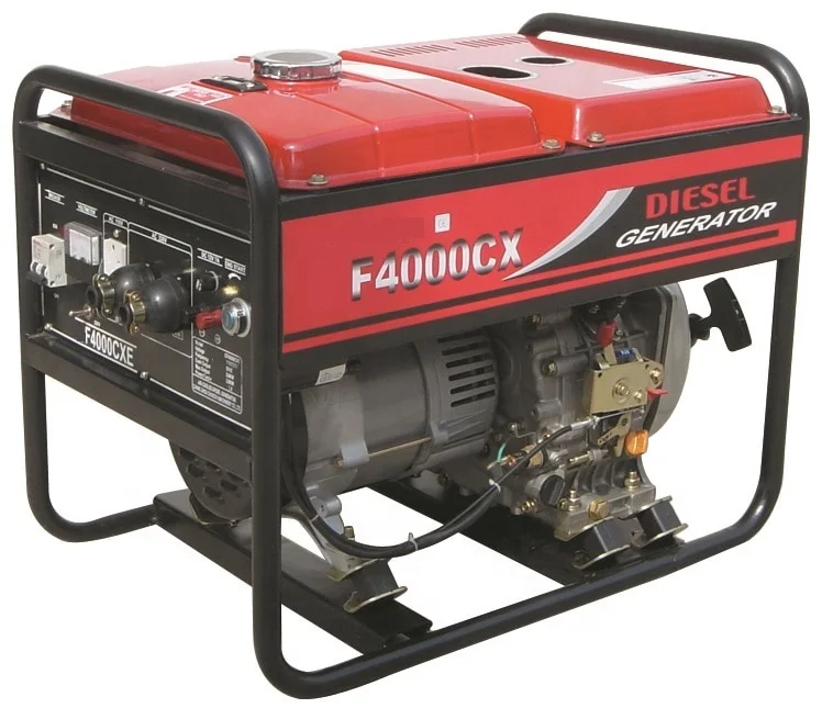 
2.2KW single phase open frame type diesel portable electric generator 