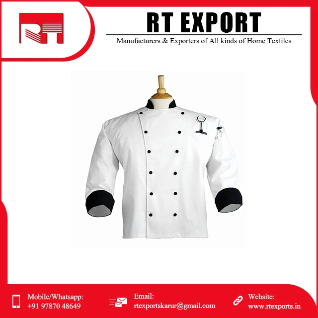 Bulk Sale Top Quality Professional Chef Jacket Cotton Cooking kitchen Chef Coat with Private Logo